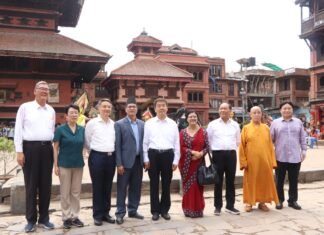 चिनियाँ प्रतिनिधिमण्डल भक्तपुरमा