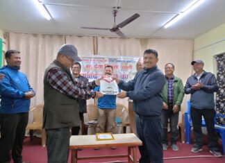 प्रगति युवा समाजद्वारा धन्यवाद ज्ञापन