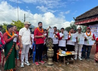 ताथलीमा वृहत् साईकलिङ : प्रख्यात साईकलयात्रीदेखि विदेशीसम्मकाे सहभागिता