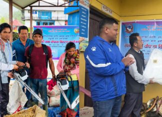 ताप्लेजुङको मैवाखोलाद्वारा दलित समुदायलाई ११ लाख बढीको सामग्री वितरण