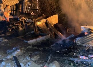 ताप्लेजुङको तेम्बा बजारमा आगलागी : एक करोड १८ लाखभन्दा बढि क्षति