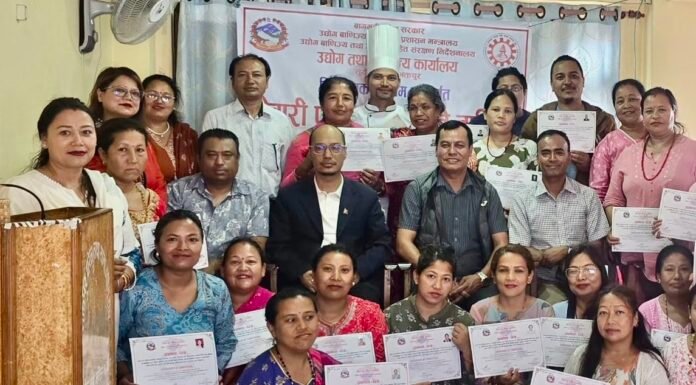 भक्तपुरमा १० दिने नेवारी परिकार तालिम सम्पन्न, मौलिक खानालाई व्यवसायसँग जोड्न आग्रह